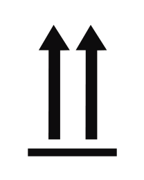 Abfertigungskennzeichen "Richtungspfeile oben"