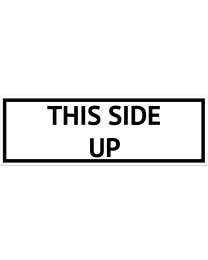 THIS SIDE UP Aufkleber (Transportetikett)