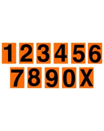 UN Ziffern 1-9 Aufkleber für ADR Warntafel