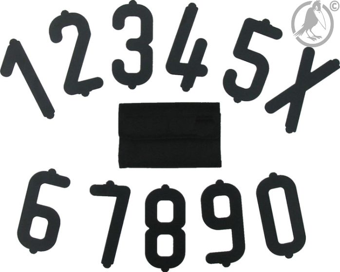 Ziffernsatz für klappbare ADR Warntafel