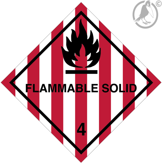 Gefahrgutaufkleber Klasse 4.1 FLAMMABLE SOLID